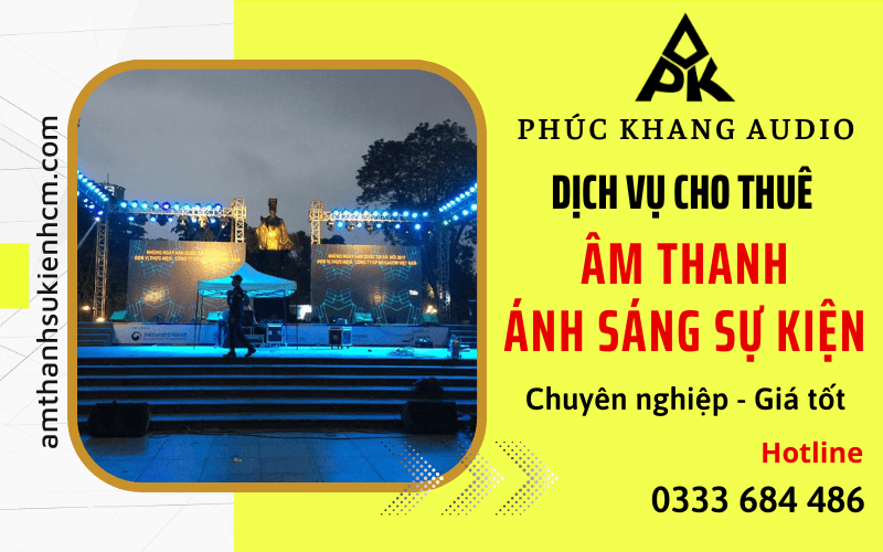 dịch vụ cho thuê âm thanh ánh sáng