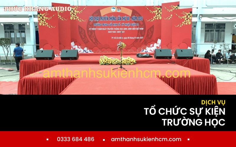 tổ chức sự kiện ở trường học