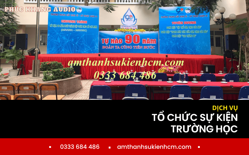 tổ chức sự kiện ở trường học